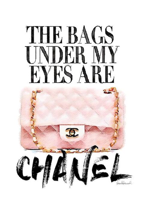 Wall Art The Bags Under My Eyes Are Chanel 